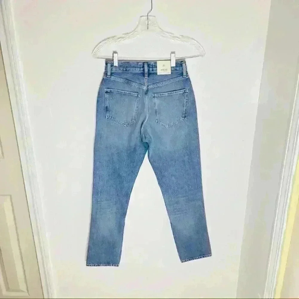 NWT Agolde Remy High Rise Straight Jeans Collision - Picture 4 of 10